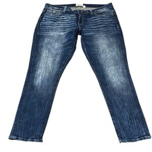 Buckle BKE Payton Skinny Jeans Women's Size 34 x 31.5 Stretch Distressed Dark